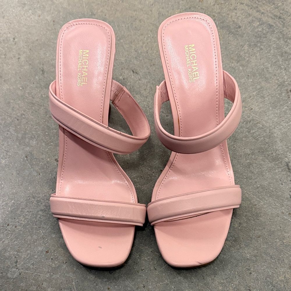 Michael Kors Blush Pink Heeled Sandals